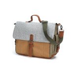 Wholesale Tri-Color Canvas Messenger Bag